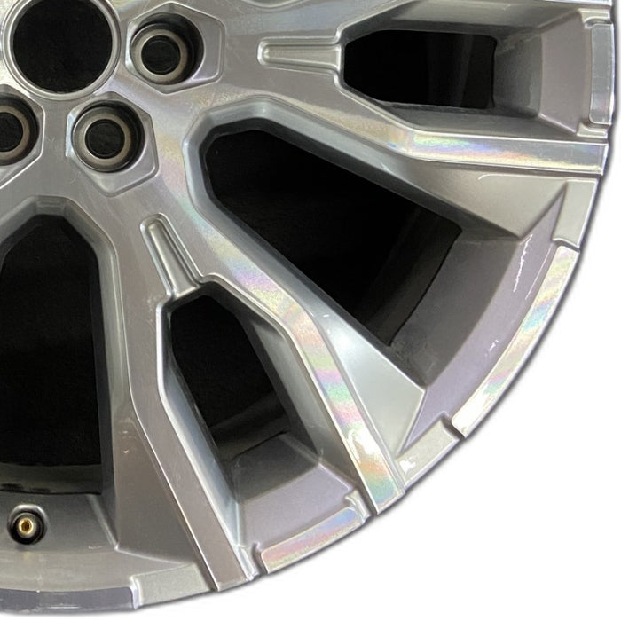 22" ACADIA 24 22x8.5 pearl nickel opt RUJ Original OEM Wheel Rim - Close-Up Detail