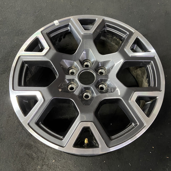 20" FORD F150 PICKUP 25 20x8.5, , single spoke, , silver Original OEM Wheel Rim - Side Profile