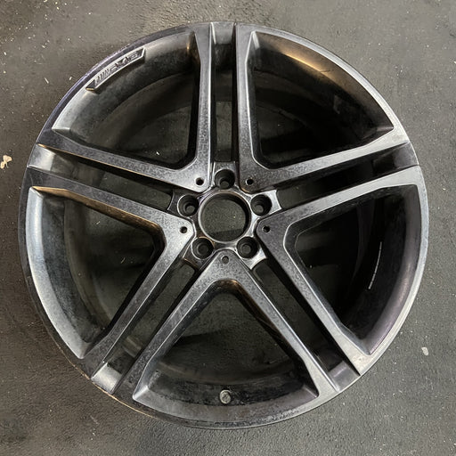 21" MERCEDES GLE-CLASS 18 166 Type , GLE43, 21x9, machined face with black - Angle View
