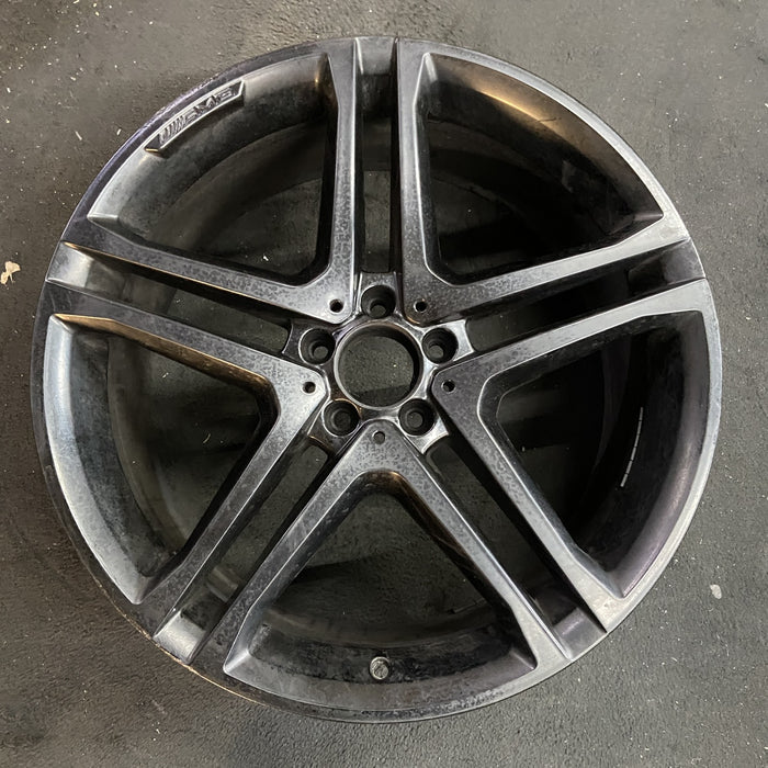 21" MERCEDES GLE-CLASS 18 166 Type , GLE43, 21x9, machined face with black - Angle View