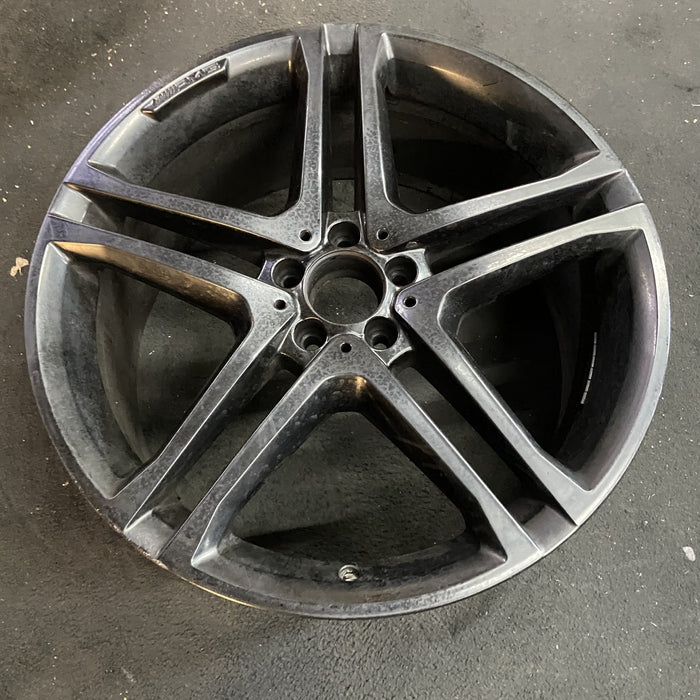 21" MERCEDES GLE-CLASS 18 166 Type , GLE43, 21x9, machined face with black - Side Profile