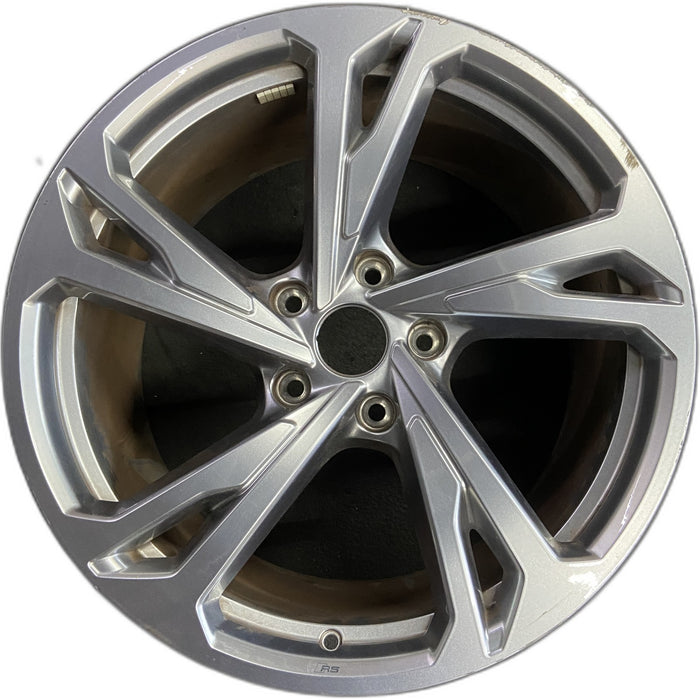 20" E-TRON GT 22-24 20x11, silver Original OEM Wheel Rim - Front View