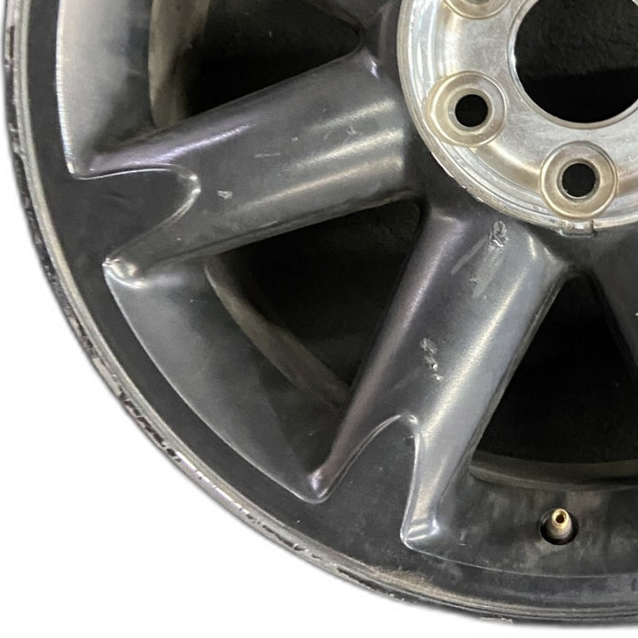 20" SIERRA 1500 PICKUP 07 smooth 20x8.5 8 spoke opt P41 Original OEM Wheel Rim - Back View