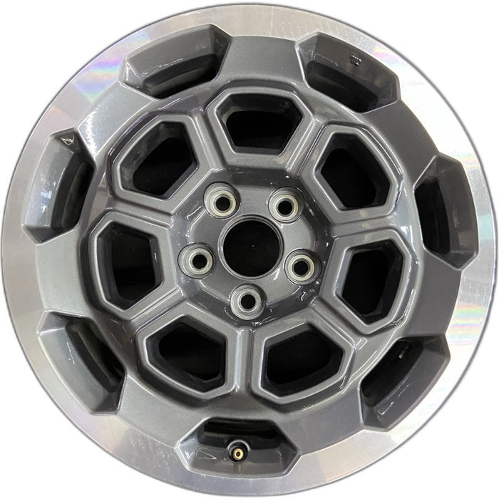 18" RIDGELINE 25 18x8 5 spoke open spoke machined dark gray Original OEM Wheel - Front View