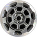 18" RIDGELINE 25 18x8 5 spoke open spoke machined dark gray Original OEM Wheel - Front View