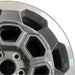 18" RIDGELINE 25 18x8 5 spoke open spoke machined dark gray Original OEM Wheel - Side Profile