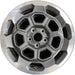 18" RIDGELINE 25 18x8 , open spoke, machined dark gray Original OEM Wheel Rim - Front View