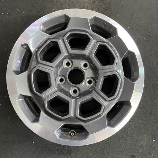 18" RIDGELINE 25 18x8 , open spoke, machined dark gray Original OEM Wheel Rim - Angle View