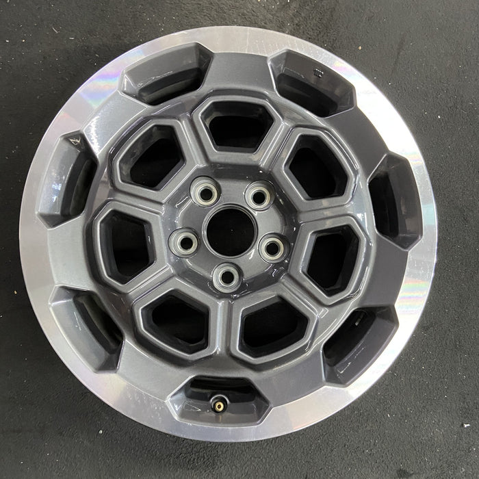 18" RIDGELINE 25 18x8 , open spoke, machined dark gray Original OEM Wheel Rim - Angle View