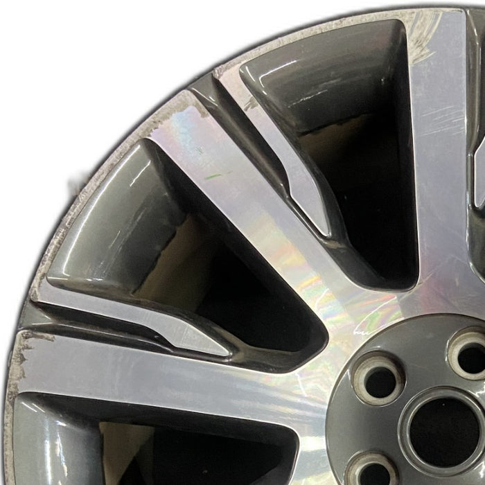 21" DISCOVERY 17-19 21x9.5 alloy 9 spoke machined face gray accent Original OEM Wheel Rim
