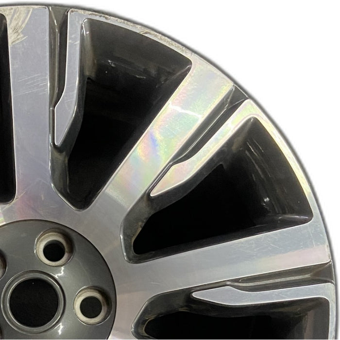 21" DISCOVERY 17-19 21x9.5 alloy 9 spoke machined face gray accent Original OEM Wheel Rim