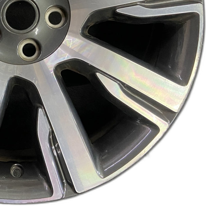 21" DISCOVERY 17-19 21x9.5 alloy 9 spoke machined face gray accent Original OEM Wheel Rim