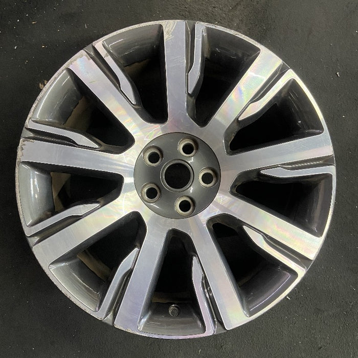 21" DISCOVERY 17-19 21x9.5 alloy 9 spoke machined face gray accent Original OEM Wheel Rim