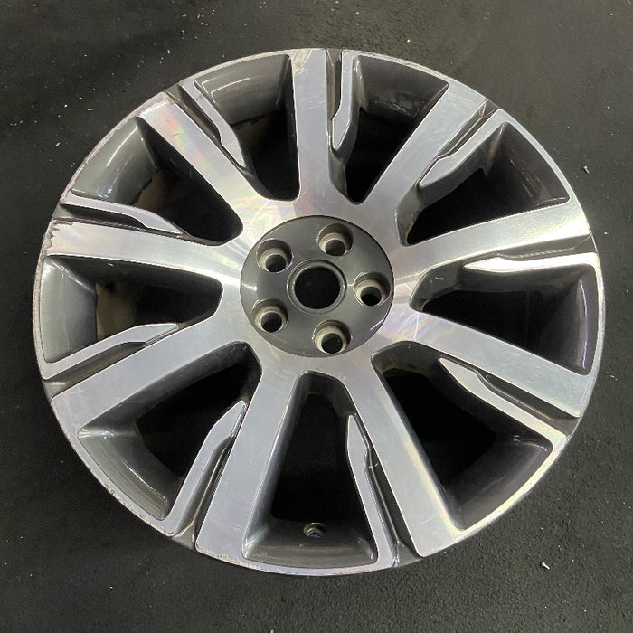 21" DISCOVERY 17-19 21x9.5 alloy 9 spoke machined face gray accent Original OEM Wheel Rim