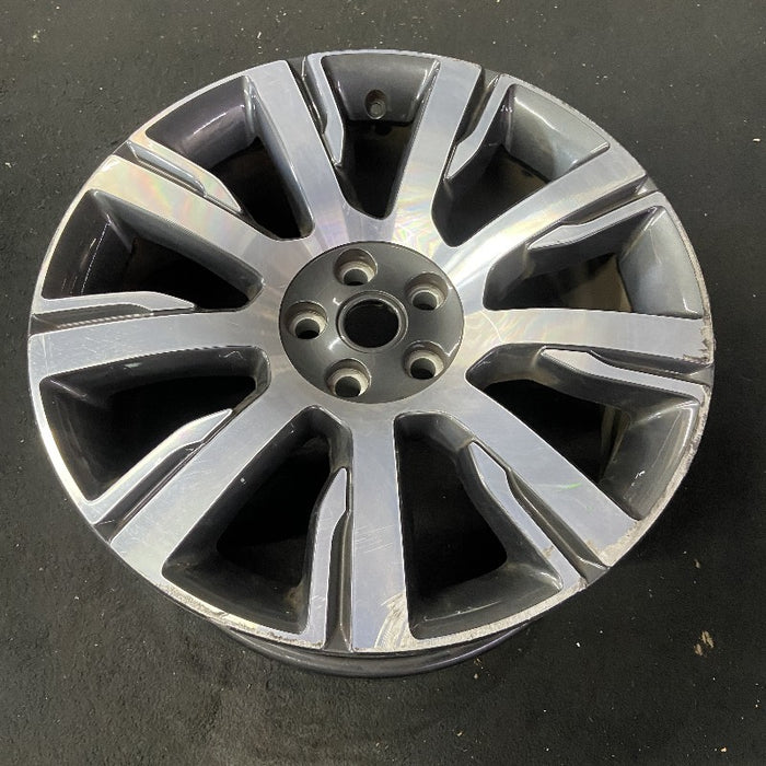 21" DISCOVERY 17-19 21x9.5 alloy 9 spoke machined face gray accent Original OEM Wheel Rim