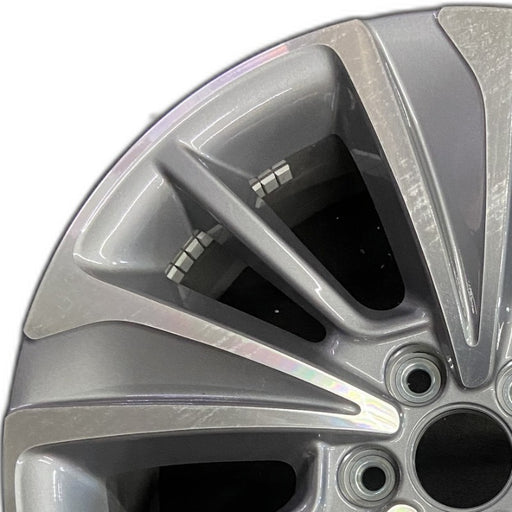 20" MDX 17 20x8 alloy machine face alternating spoke Original OEM Wheel Rim - Angle View