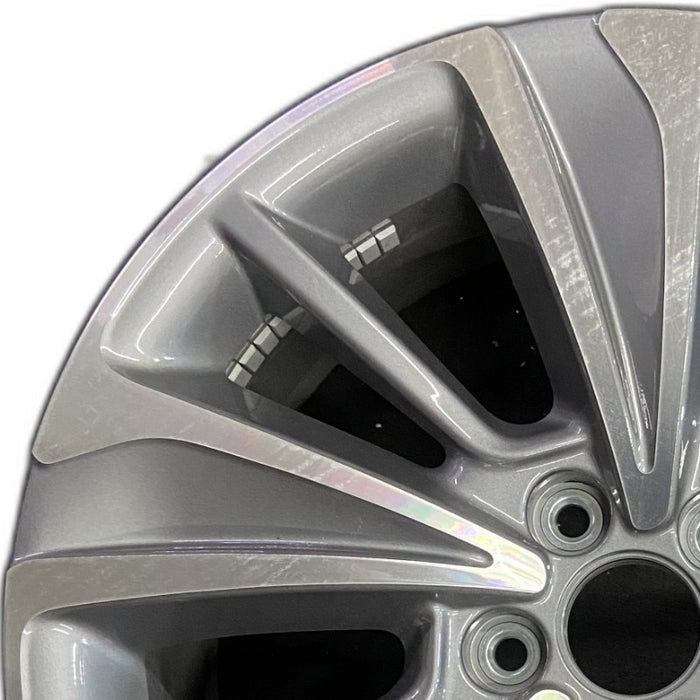 20" MDX 17 20x8 alloy machine face alternating spoke Original OEM Wheel Rim - Angle View