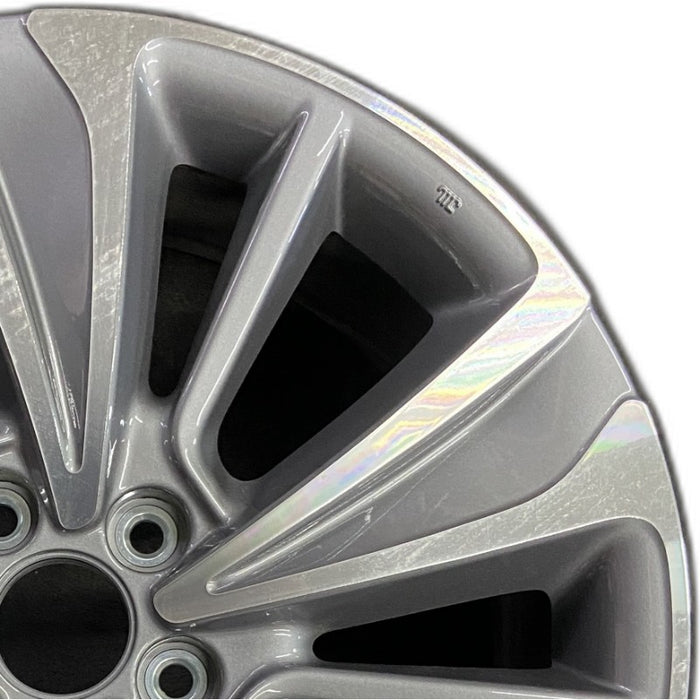 20" MDX 17 20x8 alloy machine face alternating spoke Original OEM Wheel Rim - Side Profile