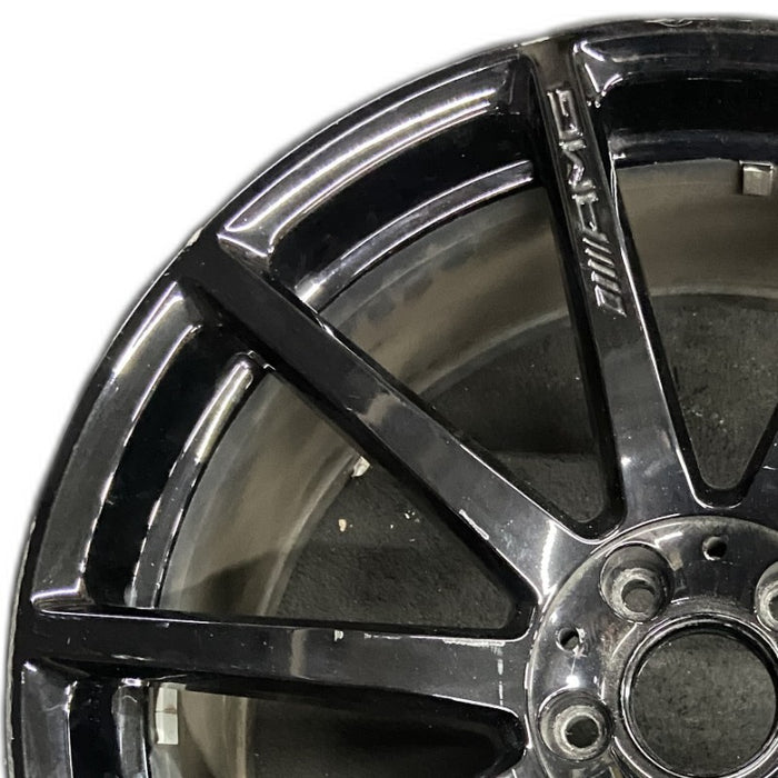 20" MERCEDES S-CLASS 14 222 Type; S63 20x9.5 10 spoke black Original OEM Wheel - Angle View