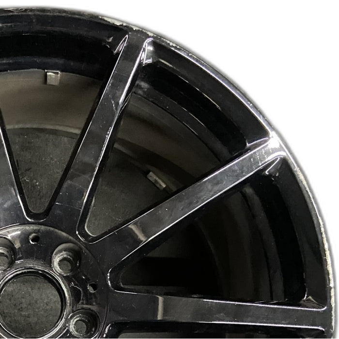 20" MERCEDES S-CLASS 14 222 Type; S63 20x9.5 10 spoke black Original OEM Wheel - Side Profile
