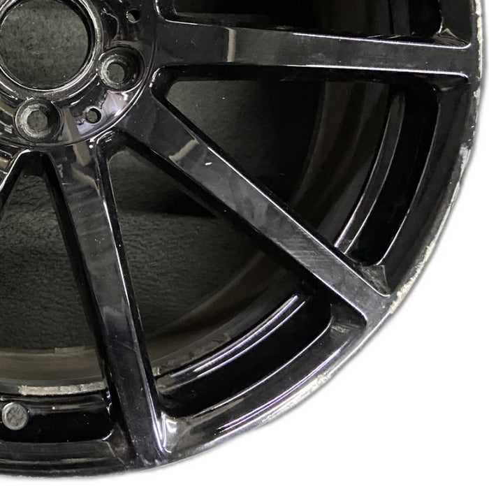 20" MERCEDES S-CLASS 14 222 Type; S63 20x9.5 10 spoke black Original OEM Wheel - Close-Up Detail