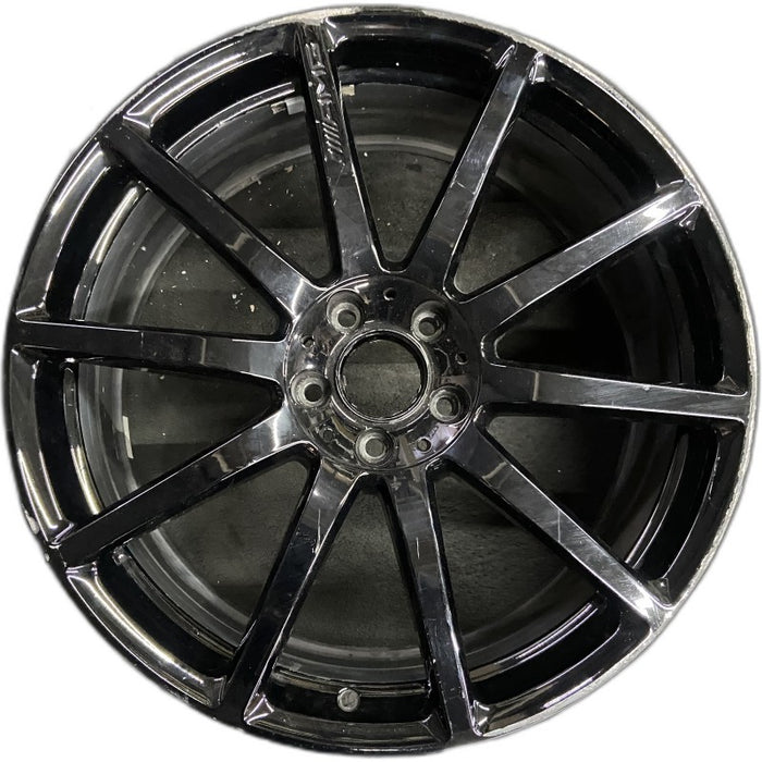 20" MERCEDES S-CLASS 14 222 Type; S63 20x8.5 10 spoke black Original OEM Wheel - Front View