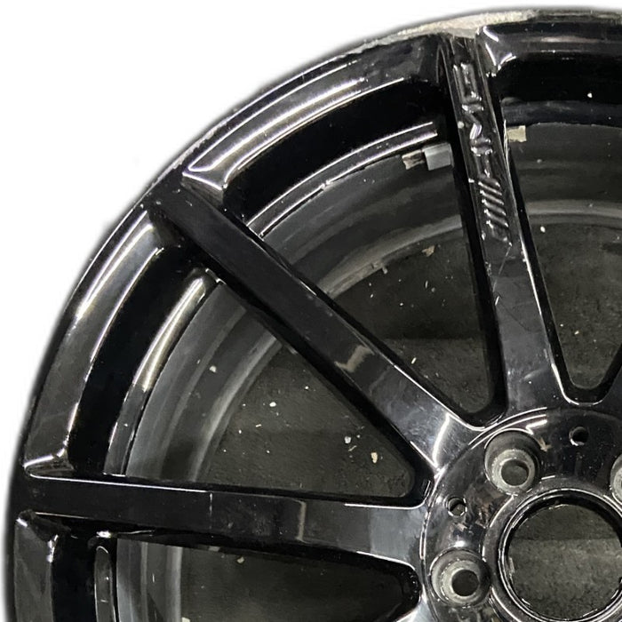 20" MERCEDES S-CLASS 14 222 Type; S63 20x8.5 10 spoke black Original OEM Wheel - Angle View