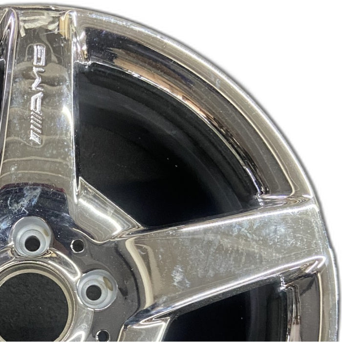 17" MERCEDES CLK 05 209 Type; CLK500 17x7.5 5 spoke frt Original OEM Wheel Rim - Side Profile
