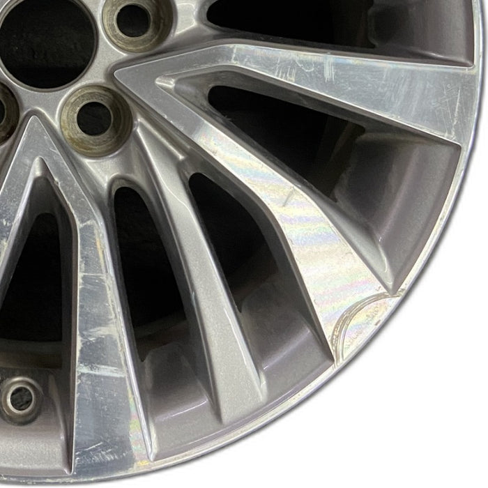 16" COROLLA 17-18 Sdn 16x6.5 alloy 15 spoke angled spoke machined finish silver inlay Original OEM Wheel Rim