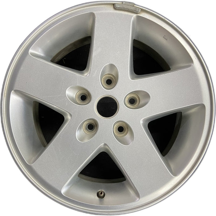 17" WRANGLER 07-08 17x7.5 silver Original OEM Wheel Rim - Front View