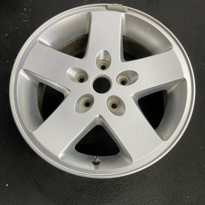 17" WRANGLER 07-08 17x7.5, silver Original OEM Wheel Rim - Side Profile