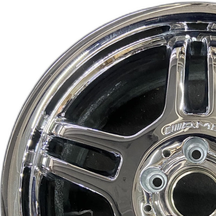 17" MERCEDES C-CLASS 02-04 203 Type; C32 Sdn 17x8.5 rear Original OEM Wheel Rim - Angle View