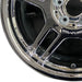 17" MERCEDES C-CLASS 02-04 203 Type; C32 Sdn 17x8.5 rear Original OEM Wheel Rim - Back View