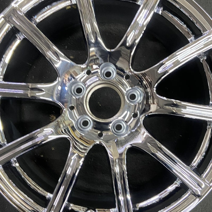 17" MERCEDES SLK 05-07 171 Type; SLK350 17x8.5 rear 10 spoke Original OEM Wheel - Angle View