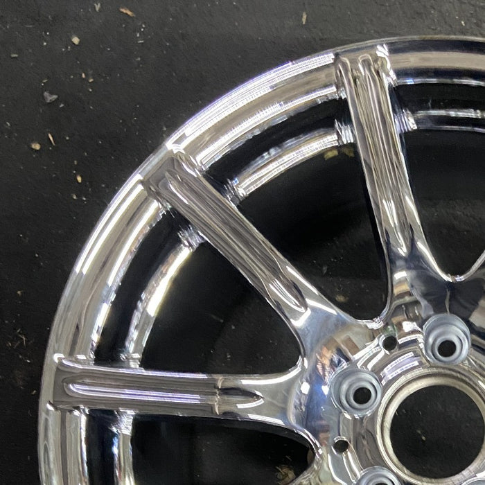 17" MERCEDES SLK 05-07 171 Type; SLK350 17x8.5 rear 10 spoke Original OEM Wheel - Side Profile