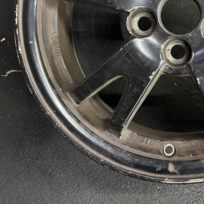 15" PRIUS 10-11 15x6 alloy 5 split spoke black Original OEM Wheel Rim