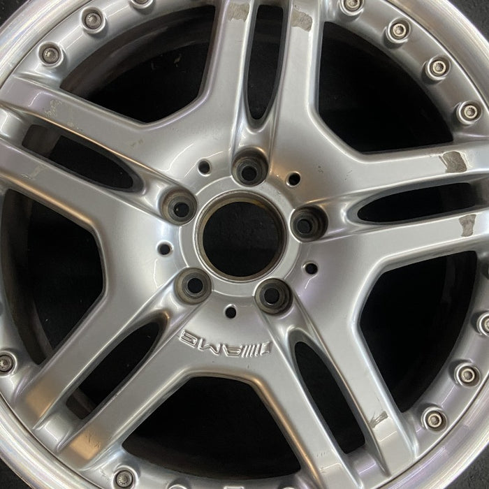 18" MERCEDES SLK 06 171 Type; SLK55 18x7.5 frt 10 spoke Original OEM Wheel Rim - Angle View