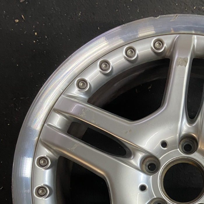 18" MERCEDES SLK 06 171 Type; SLK55 18x7.5 frt 10 spoke Original OEM Wheel Rim - Side Profile