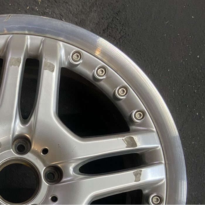 18" MERCEDES SLK 06 171 Type; SLK55 18x7.5 frt 10 spoke Original OEM Wheel Rim - Close-Up Detail