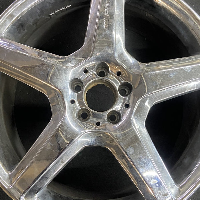 20" MERCEDES CL-CLASS 08 216 Type; CL65 20x9.5 5 spoke Original OEM Wheel Rim - Angle View