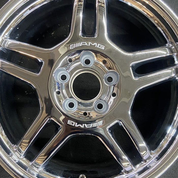 17" MERCEDES C-CLASS 02-04 203 Type; C32 Sdn 17x8.5 rear Original OEM Wheel Rim - Angle View