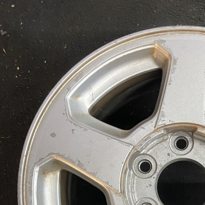 16" TRAILBLAZER 02-03 16x7 aluminum 5 spoke opt QC4 LS flat face pockets Original OEM Wheel Rim