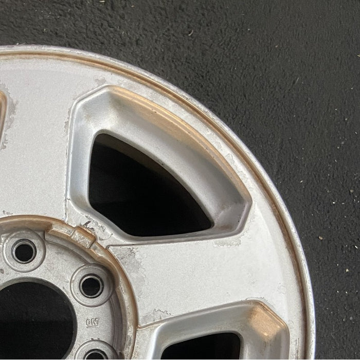 16" TRAILBLAZER 02-03 16x7 aluminum 5 spoke opt QC4 LS flat face pockets Original OEM Wheel Rim