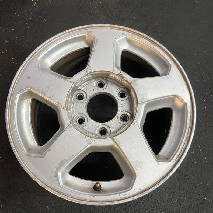 16" TRAILBLAZER 02-03 16x7 aluminum 5 spoke opt QC4 LS flat face pockets Original OEM Wheel Rim