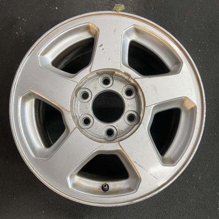 16" TRAILBLAZER 02-03 16x7 aluminum 5 spoke opt QC4 LS flat face pockets Original OEM Wheel Rim