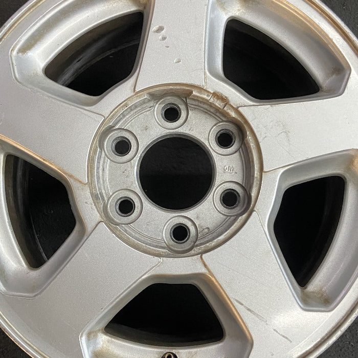 16" TRAILBLAZER 02-03 16x7 aluminum 5 spoke opt QC4 LS flat face pockets Original OEM Wheel Rim