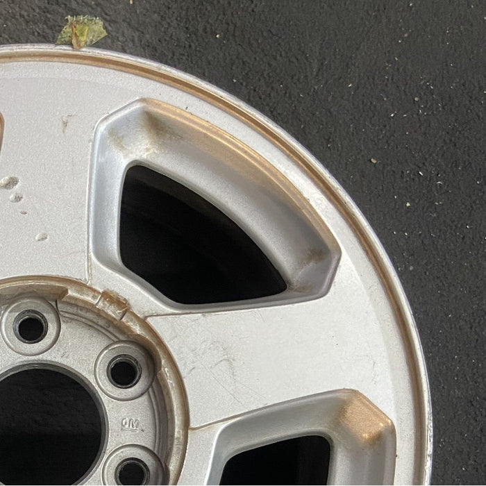 16" TRAILBLAZER 02-03 16x7 aluminum 5 spoke opt QC4 LS flat face pockets Original OEM Wheel Rim