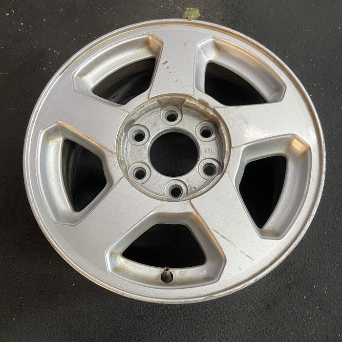 16" TRAILBLAZER 02-03 16x7 aluminum 5 spoke opt QC4 LS flat face pockets Original OEM Wheel Rim