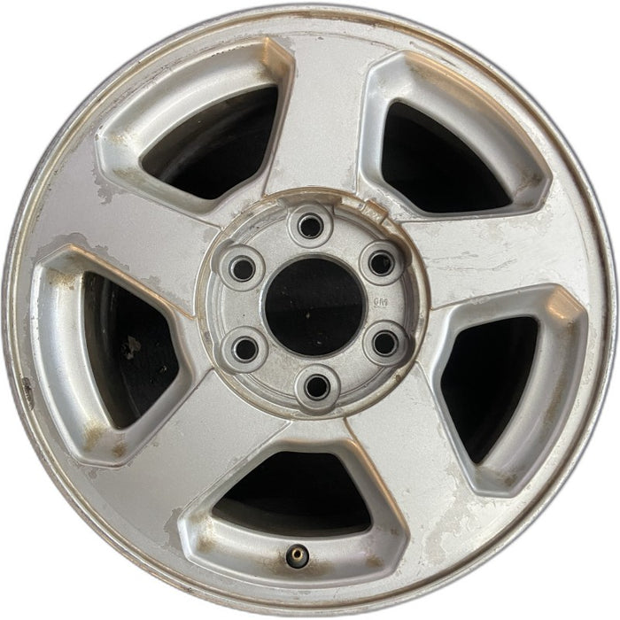 16" TRAILBLAZER 02-03 16x7 aluminum 5 spoke opt QC4 LS flat face pockets Original OEM Wheel Rim