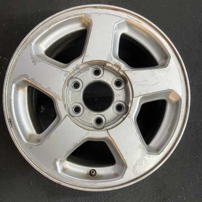 16" TRAILBLAZER 02-03 16x7 aluminum 5 spoke opt QC4 LS flat face pockets Original OEM Wheel Rim